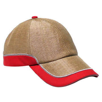 Straw and Cotton Baseball Cap